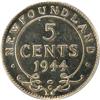 Image 2 : Newfoundland 5 Cents 1944C PCGS MS-63