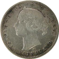 Newfoundland 10 Cents 1876H, VG-Fine