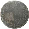 Image 2 : Newfoundland 20 Cents 1896 ICCS VF-30