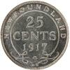 Image 2 : Newfoundland 25 Cents 1917C NGC MS-62
