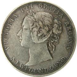 Newfoundland 50 Cents 1885, F-VF