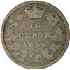 Image 2 : Canada Ten Cents 1892 Large 9, Good