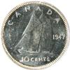 Image 2 : Canada Ten Cents 1947 ICCS MS-65