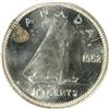 Image 2 : Canada Ten Cents 1952 ICCS MS-65