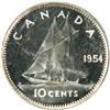 Image 2 : Canada Ten Cents 1954 ICCS PL-66 HCam