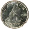 Image 2 : Canada Ten Cents 1956 ICCS PL-66 HCam
