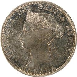 Canada 25 Cents 1870 Obv 1 CCCS EF-40