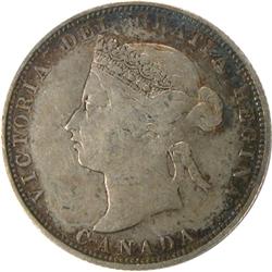 Canada 25 Cents 1871 Obv 2 ICCS VF-20