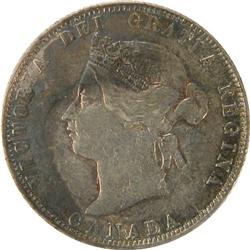 Canada 25 Cents 1871H Obv 2 CCCS VF-20