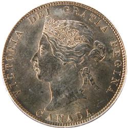 Canada 25 Cents 1872H Obv 2 PCGS MS-62
