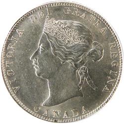 Canada 25 Cents 1872H Obv 2 ICG MS-62