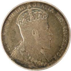 Canada 50 Cents 1910 Vic Lvs PCGS AU-50