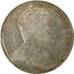 Canada 50 Cents 1910 Edw Lvs ICCS VF-20