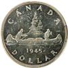 Image 2 : Canada Silver Dollar 1945 Uncirculated