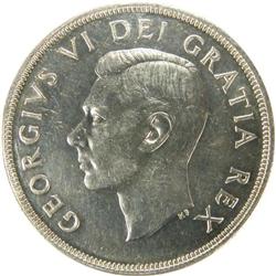 Canada Silver Dollar 1948 ICCS AU-55