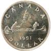 Image 2 : Canada Silver Dollar 1951 ICCS PL-65