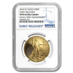 2016-W 1 oz Proof Gold American Eagle PF-70 NGC (ER)