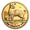 Image 1 : 1994 Isle of Man 1 oz Gold Japanese Bobtail Cat BU