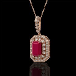 10.85 ctw Amethyst & Diamond Halo Earrings 10K White Gold