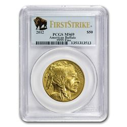 2012 1 oz Gold Buffalo MS-69 PCGS (FirstStrike®)