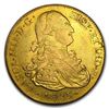 Image 1 : 1805 PTS PJ Bolivia Gold 8 Escudos Charles IIII VF