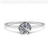 Image 1 : 1.05 ctw VS/SI Diamond Solitaire Halo Ring 14K Rose Gold