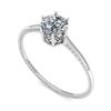 Image 2 : 1.05 ctw VS/SI Diamond Solitaire Halo Ring 14K Rose Gold