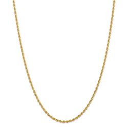 14k Yellow Gold 2.75 mm Diamond Cut Quadruple Rope Chain - 26 in.