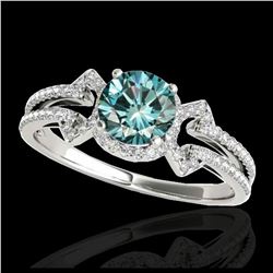 1.55 ctw H-SI/I Diamond Ring 10K White Gold