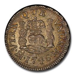 1746 Mo-M Mexico 1/2 Real Philip V MS-64 PCGS