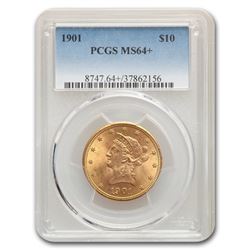 1901 $10 Liberty Gold Eagle MS-64+ PCGS