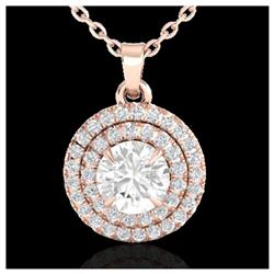 1.65 ctw H-SI/I Diamond Solitaire Halo Ring 10K White Gold