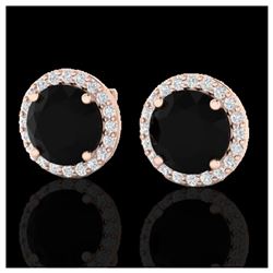 1.50 ctw H-SI/I Diamond Stud Earrings 10K White Gold