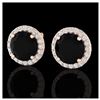 1.50 ctw H-SI/I Diamond Stud Earrings 10K White Gold