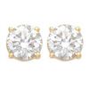 1.50 ctw VS/SI Diamond Solitaire Art Deco Stud Earrings 18K Rose Gold
