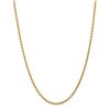 14k Gold 3.20 mm Diamond-cut Rope with Chain Necklace - 24 in.