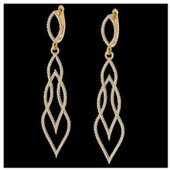 1.75 ctw SI Intense Yellow Diamond Ring 10K White Gold