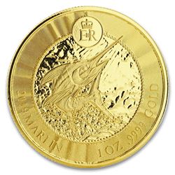 2019 Cayman Islands 1 oz Gold Marlin BU