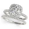 Image 1 : 1.96 ctw VS/SI Diamond 2pc Wedding Set Halo 14K Yellow Gold