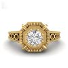 Image 2 : 1.50 ctw VS/SI Diamond 2pc Wedding Set 14K Yellow Gold