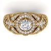 Image 1 : 2.41 ctw VS/SI Diamond 2pc Wedding Set Halo 14K Yellow Gold