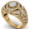 Image 2 : 2.41 ctw VS/SI Diamond 2pc Wedding Set Halo 14K Yellow Gold