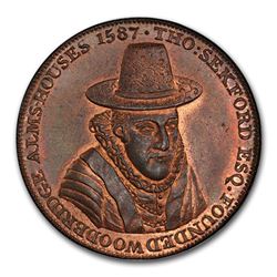 1796 Suffolk Woodbridge Penny Conder Token MS-65 PCGS (RB)