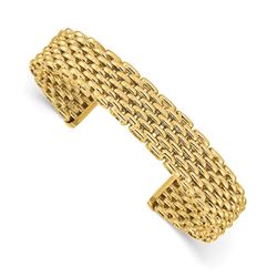 14k Yellow Gold Polished Slip-on Bangle