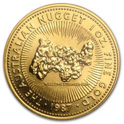 1987 Australia 1 oz Gold Nugget BU