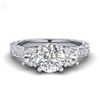 Image 2 : 2.0 ctw VS/SI Cushion Diamond 3 Stone Ring 18K White Gold