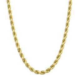 10k Yellow Gold 8 mm Diamond-cut Rope Chain - 26 in.