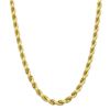 Image 1 : 10k Yellow Gold 8 mm Diamond-cut Rope Chain - 26 in.