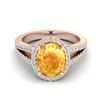 Image 1 : 2 ctw Emerald & Halo VS/SI Diamond Ring 18K Yellow Gold