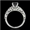Image 2 : 0.56 ctw Intense Blue Diamond Ring 10K White Gold